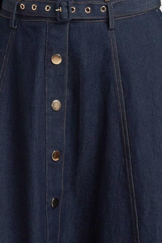 Mila Denim Skirt - Jupe NYC