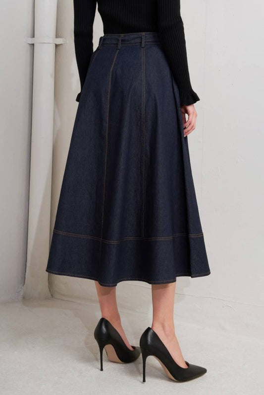 Mila Denim Skirt - Jupe NYC