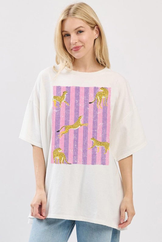 Cheetah Graphic Tee - Jupe NYC