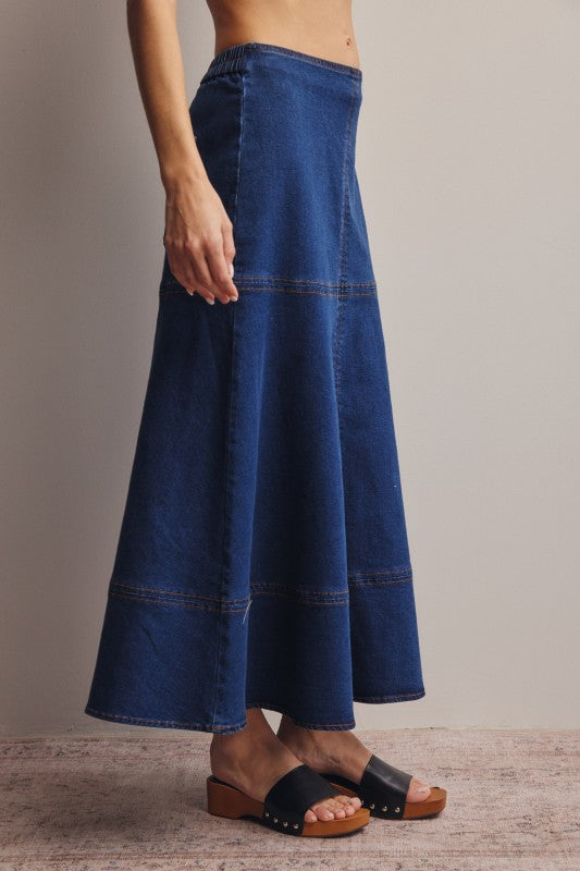 Nashville Denim Skirt - Jupe NYC