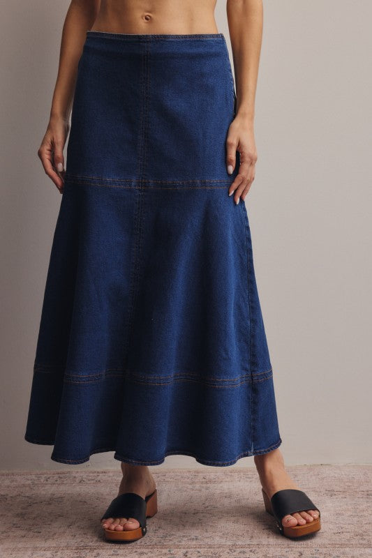Nashville Denim Skirt - Jupe NYC