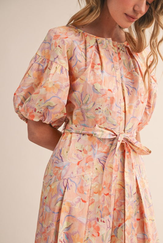 Peach Blossom Dress - Jupe NYC