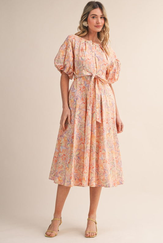 Peach Blossom Dress - Jupe NYC
