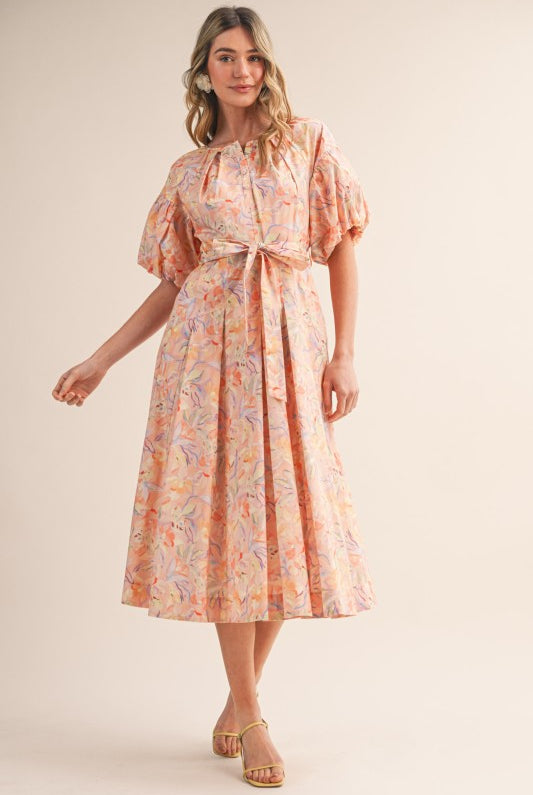 Peach Blossom Dress - Jupe NYC
