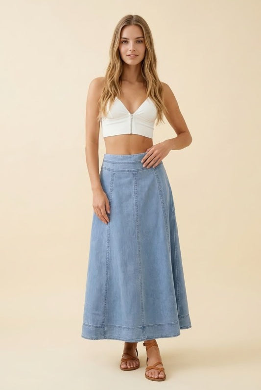 Fairfax Denim Skirt - Jupe NYC