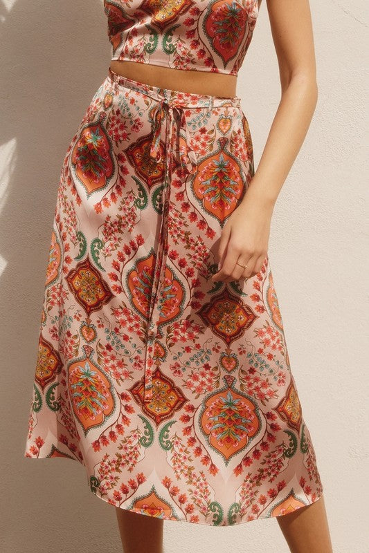 Phoenix Satin Skirt - Jupe NYC