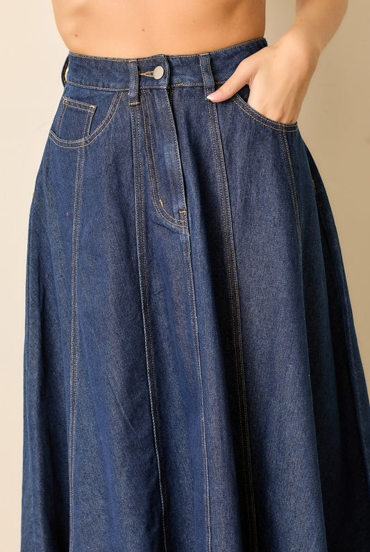 Greta Denim Skirt - Jupe NYC