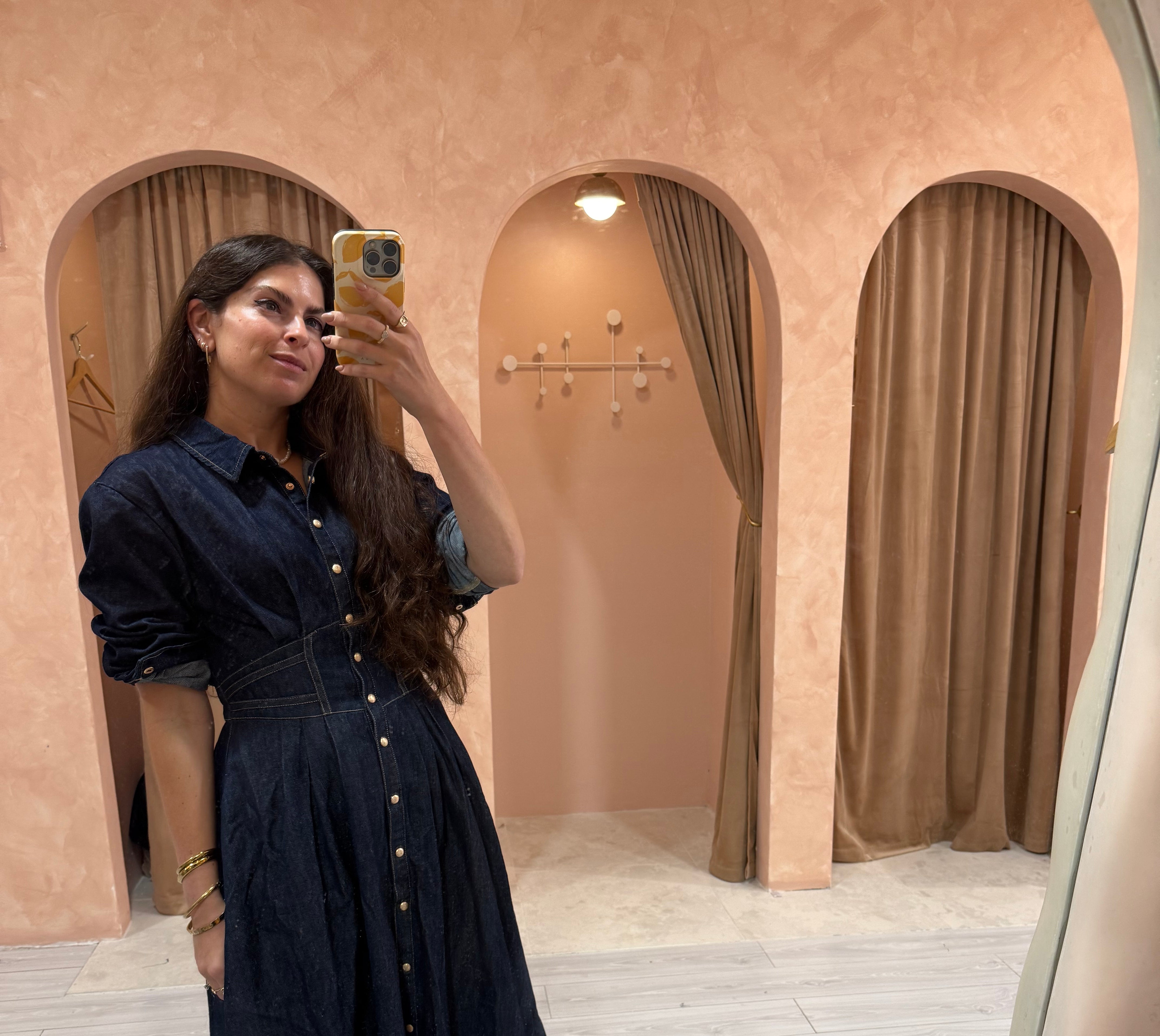 Uptown Denim Dress - Jupe NYC