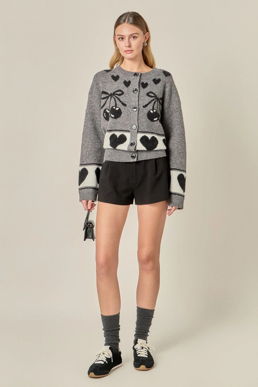 Cherie Heart Cardigan - Jupe NYC