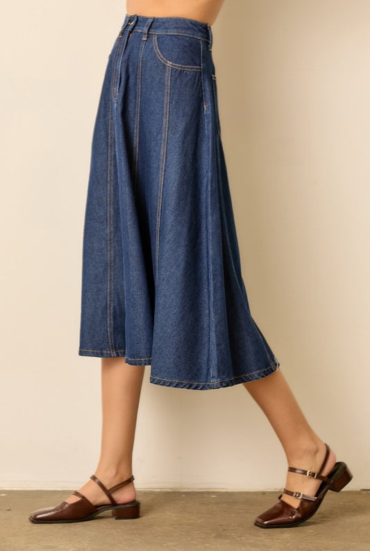 Greta Denim Skirt - Jupe NYC