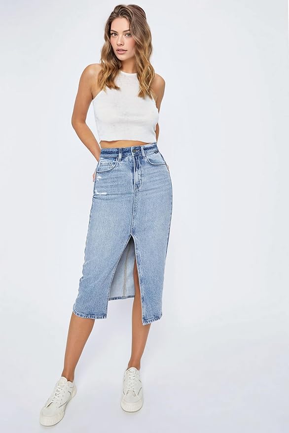 Atlas Denim Skirt - Jupe NYC