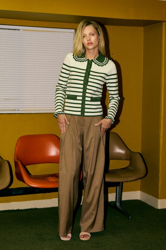 Presley Striped Cardigan - Jupe NYC