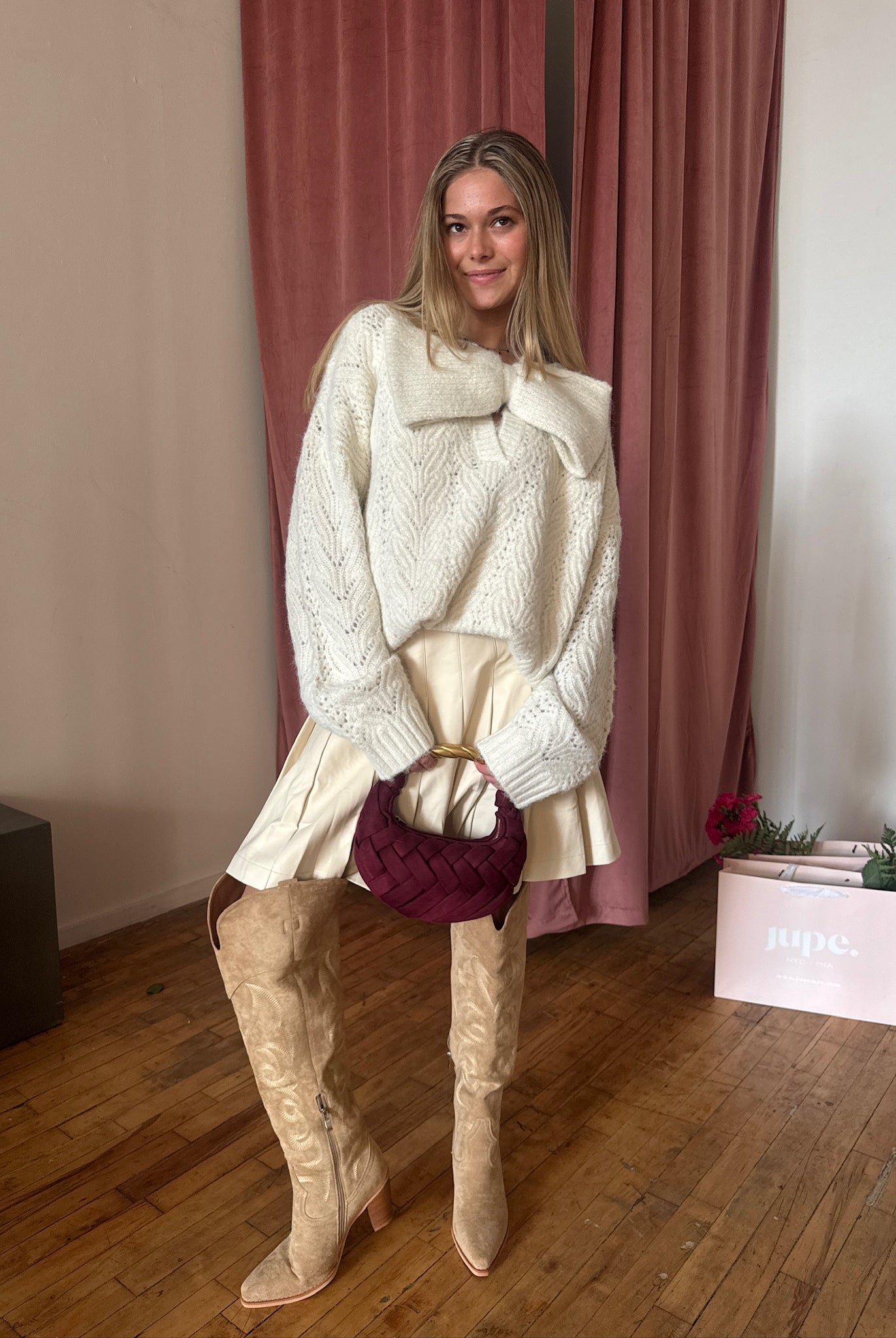 Zoe Bow Sweater - Jupe NYC