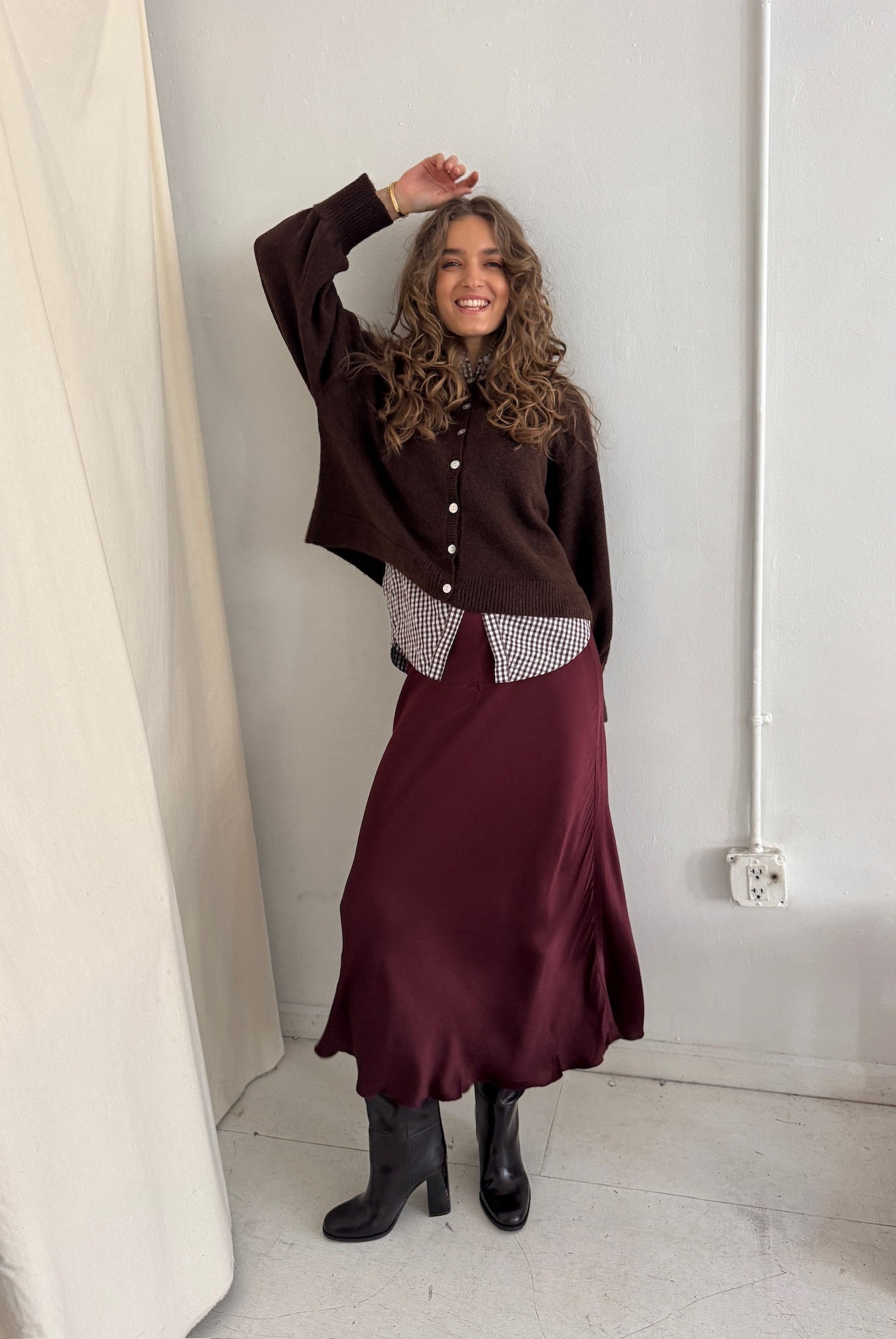 Sloane Satin Slip Skirt - Jupe NYC