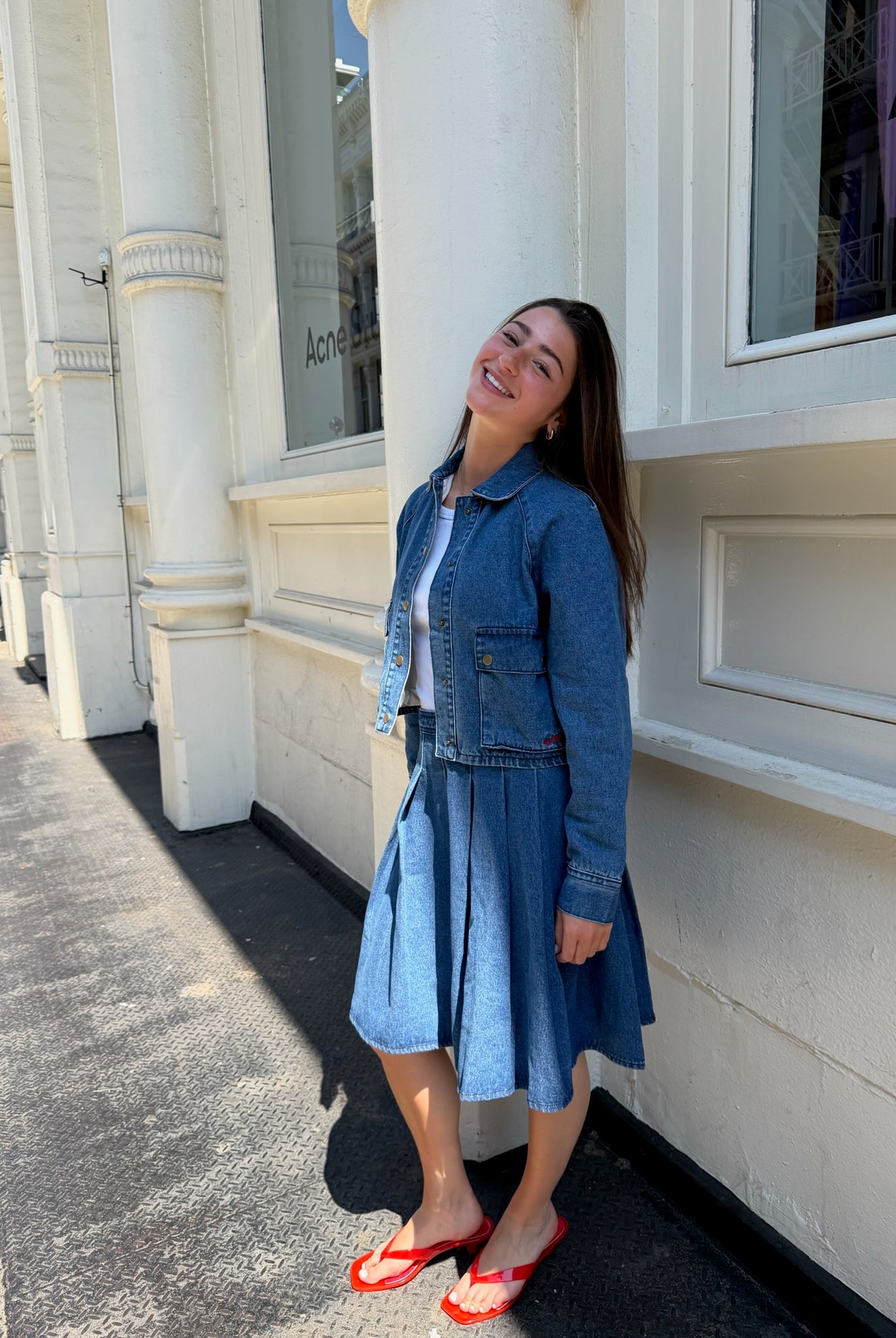 Crosby Denim Skirt - Jupe NYC