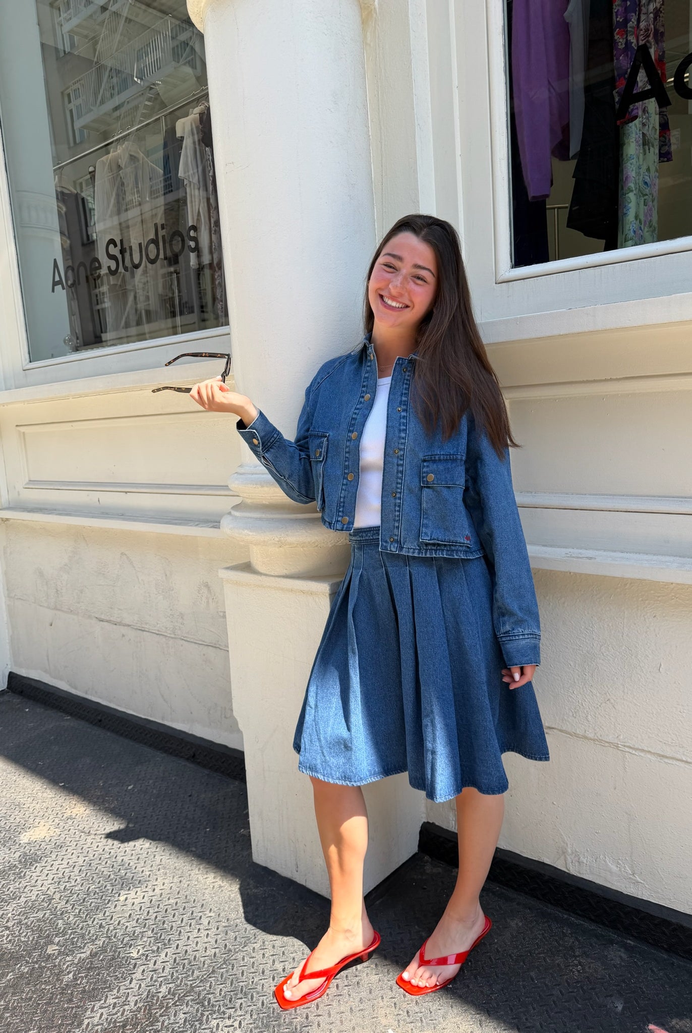 Crosby Denim Skirt - Jupe NYC