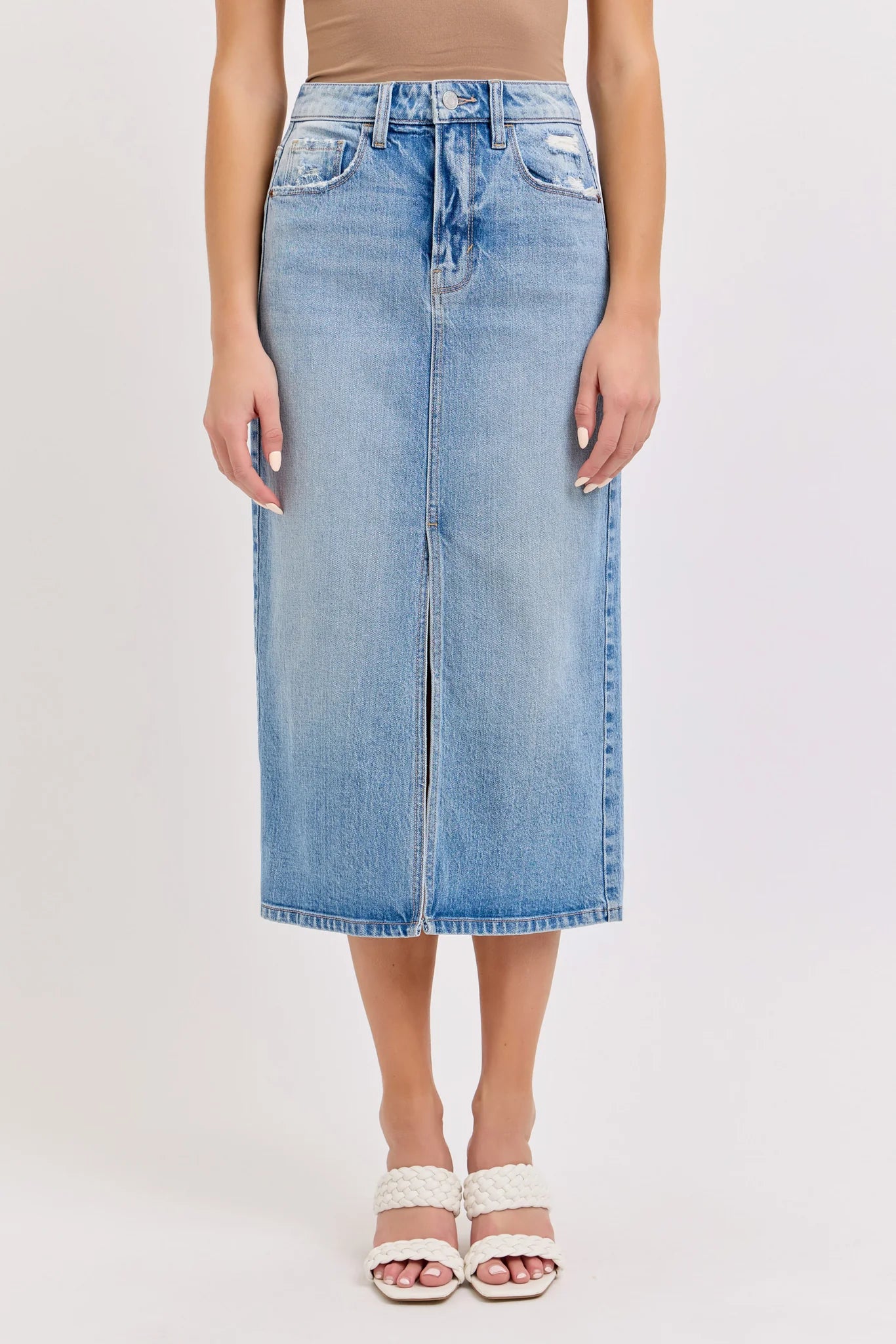 Atlas Denim Skirt - Jupe NYC