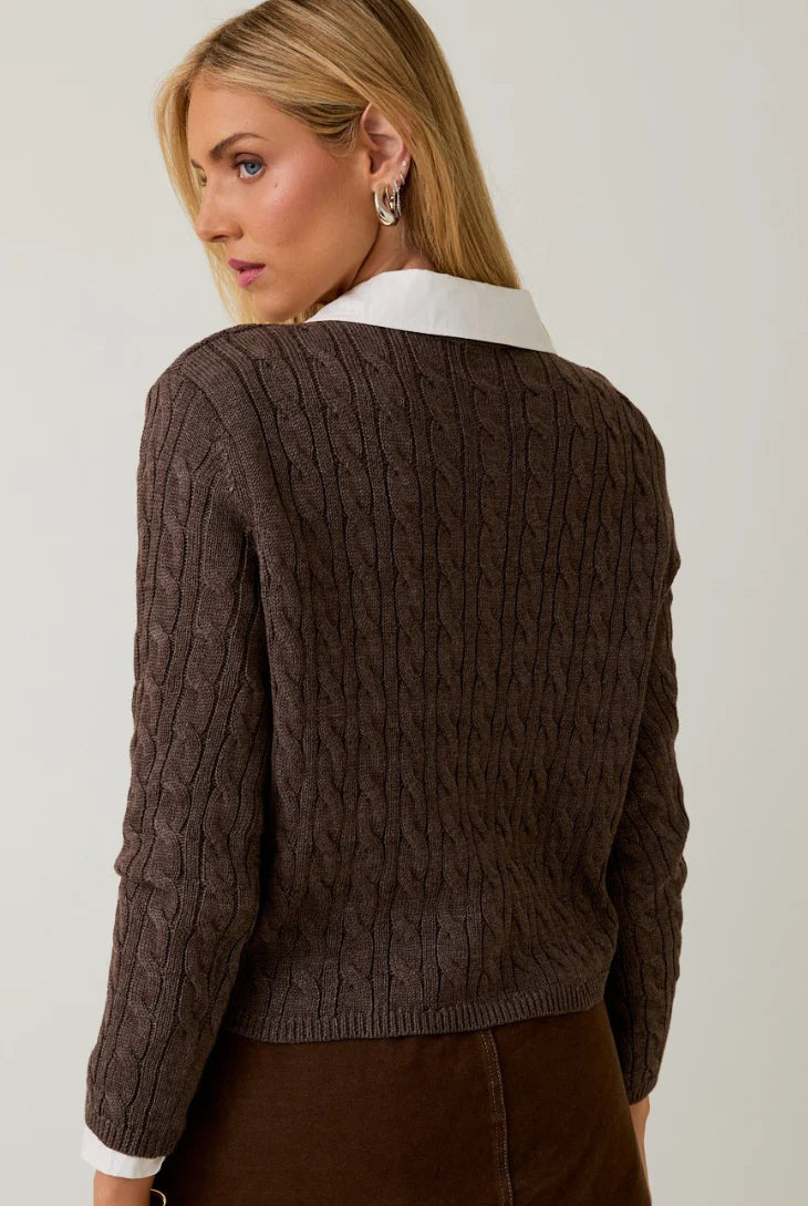 Brown Bear Cardigan - Jupe NYC