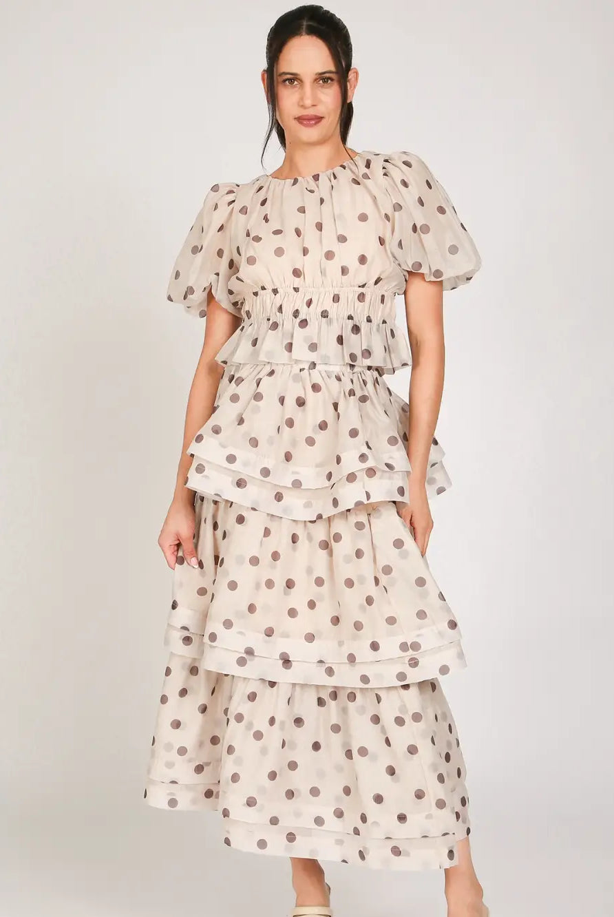 Amelie Polka Dot Set - Jupe NYC