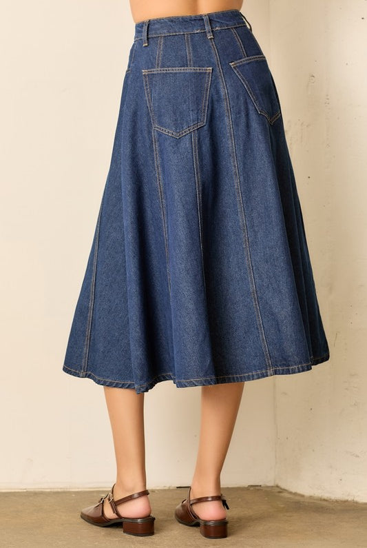 Greta Denim Skirt - Jupe NYC