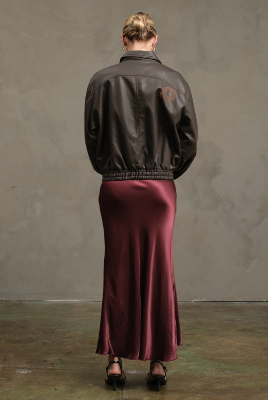 Sloane Satin Slip Skirt - Jupe NYC