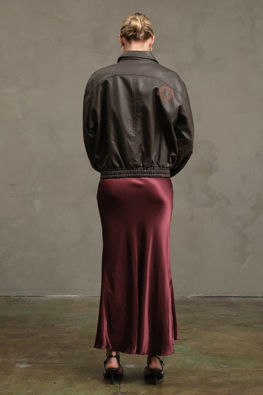 Sloane Satin Slip Skirt - Jupe NYC