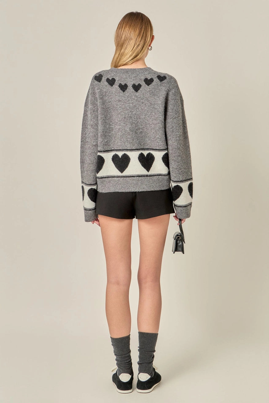 Cherie Heart Cardigan - Jupe NYC