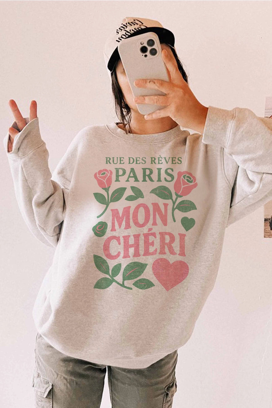 Paris Mon Cheri Sweatshirt - Jupe NYC