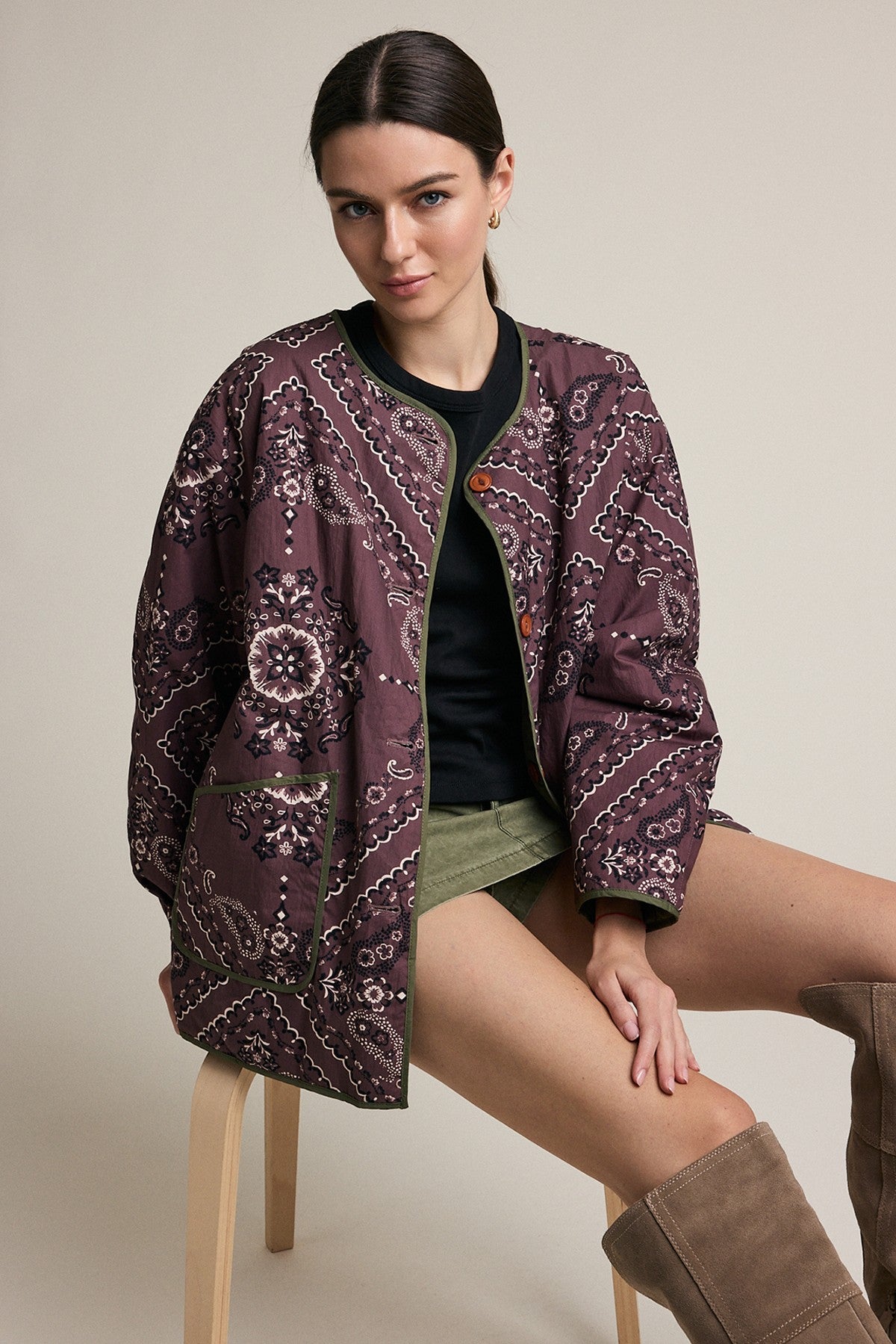 Stevie Bandana Jacket - Jupe NYC