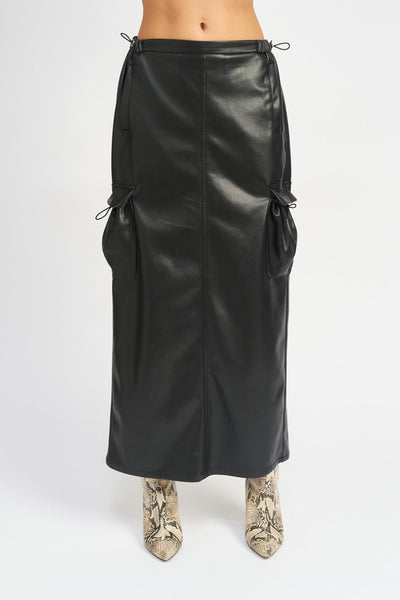 Khloe Leather Skirt