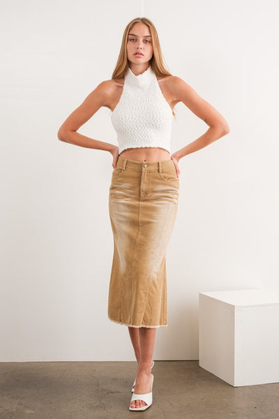 Monroe Corduroy Maxi Skirt