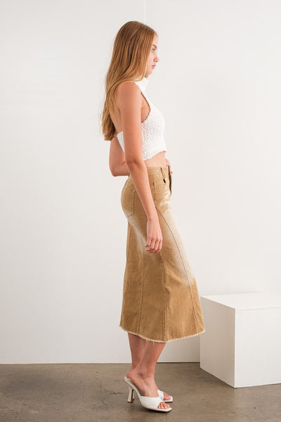 Monroe Corduroy Maxi Skirt