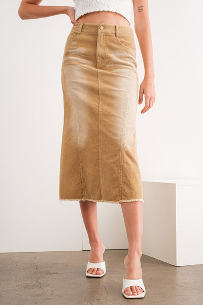 Monroe Corduroy Maxi Skirt