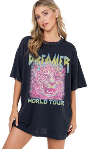 Oversize Dreamer Word Tour Tshirt