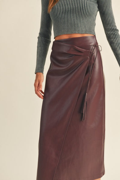 Colette Leather Skirt