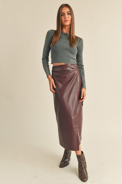 Colette Leather Skirt