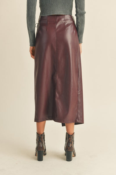 Colette Leather Skirt