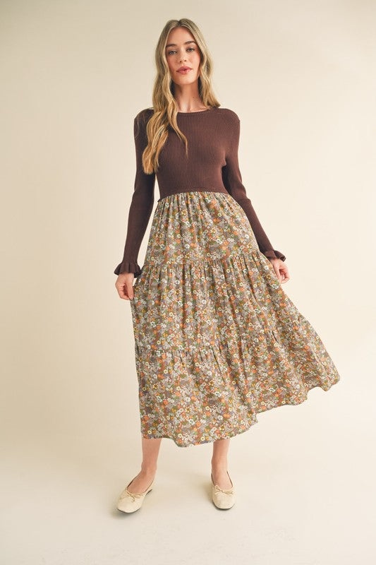 Red Crepe Kenzo Dress | Pomander Place