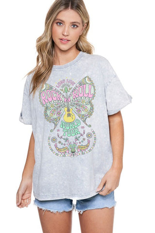 Butterfly Rock and Roll Tshirt