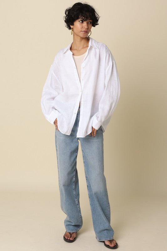 Breeze Linen Top - Jupe NYC