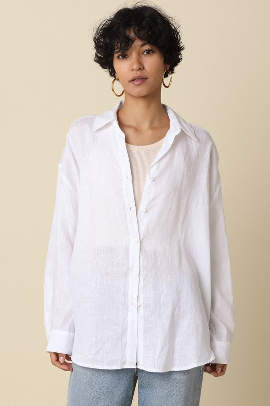 Breeze Linen Top - Jupe NYC