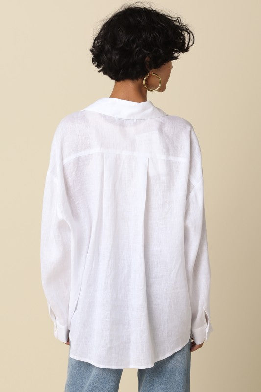 Breeze Linen Top - Jupe NYC