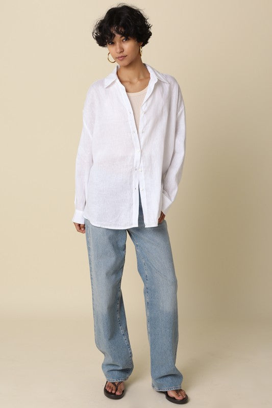 Breeze Linen Top - Jupe NYC