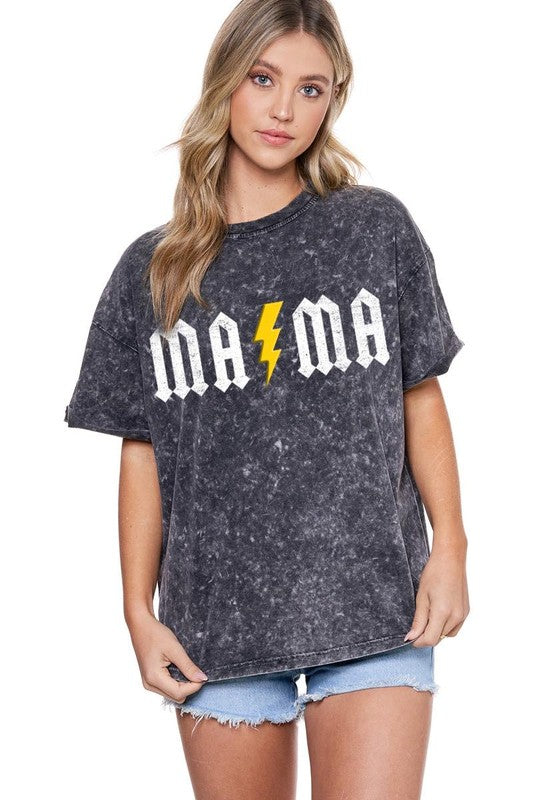 Lightning Bolt Mama Graphic Tshirt