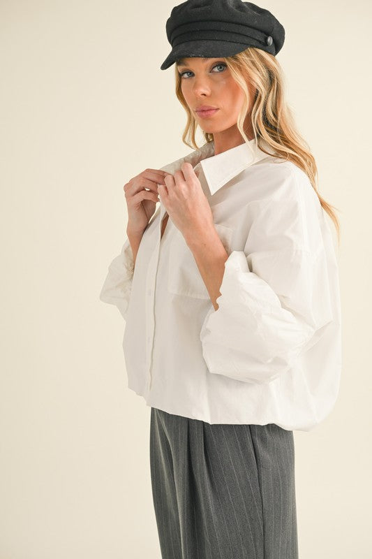 Crosby Bubble Sleeve Top - Jupe NYC