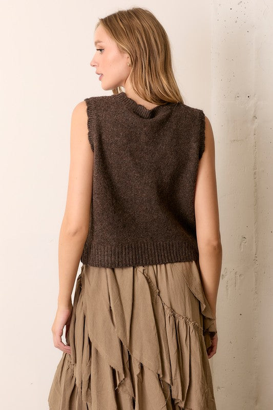 Floral Knit Vest - Jupe NYC