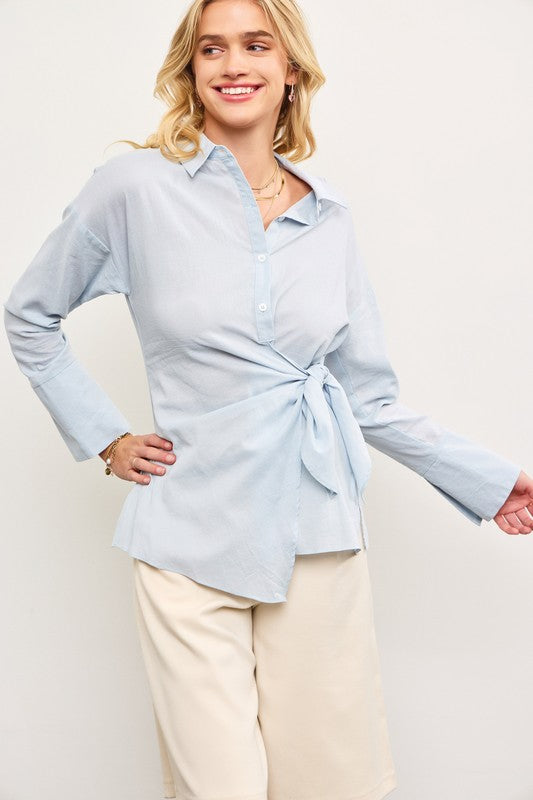 Harbor Wrap Top - Jupe NYC