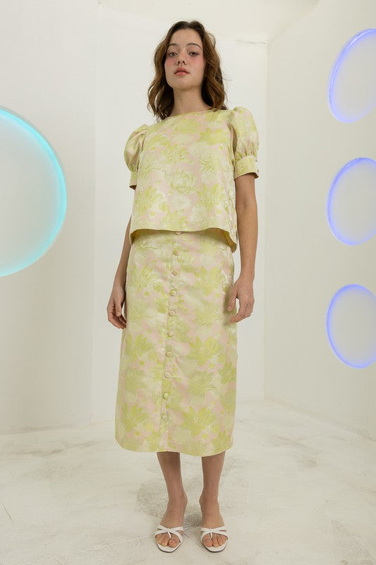 Eloise Floral Top - Jupe NYC