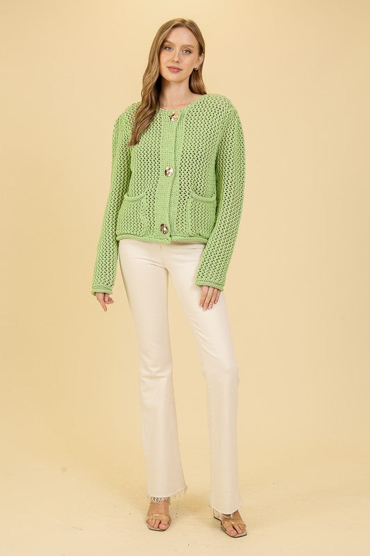 アイドル KEEN AND INTENSE crochet knit moss green アイドル KEEN AND INTENSE crochet knit moss green Yarn