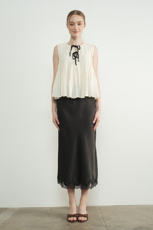 Celine Lace Midi Skirt